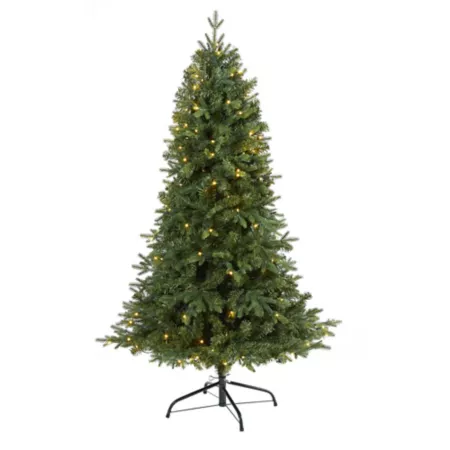 Nearly Natural Vermont 5' Artificial Christmas Tree with 150 Clear LED Lights Artificial Christmas Trees