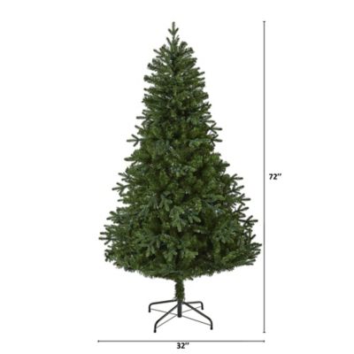 Image showing  6 ft. Vermont Fir Artificial Christmas Tree, 250 Clear LED Lights