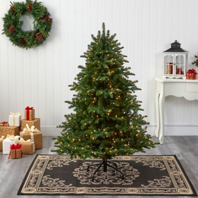 Image showing  5 ft. South Carolina Spruce Artificial Christmas Tree with 300 White Warm Lights & 1370 Bendable Branches