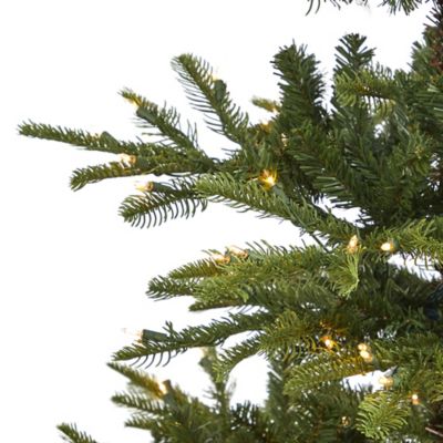 Image showing  6 ft. Layered Washington Spruce Artificial Christmas Tree with 350 Clear LED Lights & 705 Bendable Branches