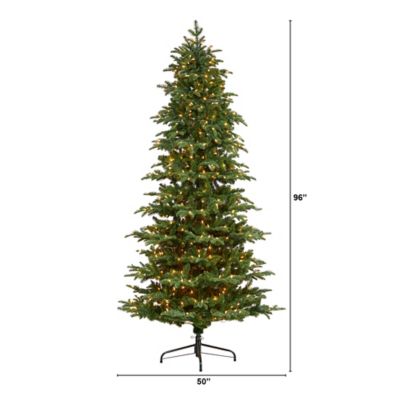 Image showing  8 ft. South Carolina Fir Artificial Christmas Tree with 650 Clear Lights and 2598 Bendable Branches