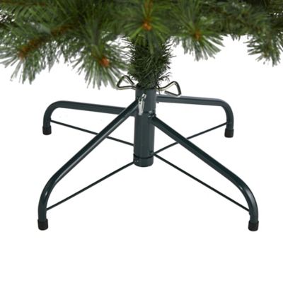 Image showing  6 ft. Slim West Virginia Mountain Pine Artificial Christmas Tree, 300 Clear Lights and 629 Bendable Branches