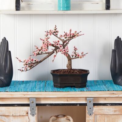 Image showing  15 in. Silk Cherry Blossom Bonsai Tree