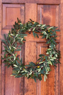 Image showing  20 in. Artificial Olive Wreath