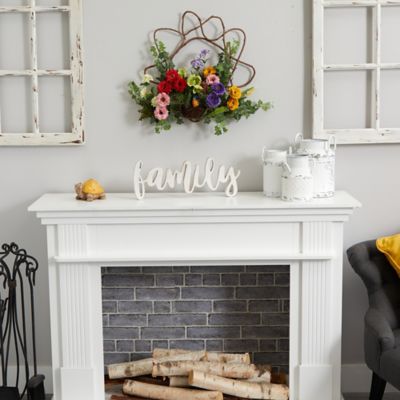 Image showing  22 in. Artificial Spring Floral Wreath