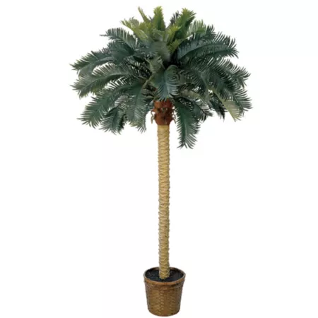 6 ft Almost Natural Sago Palm Silk Tree Artificial Plants & Flowers