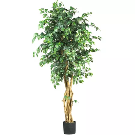 6 ft Almost Natural Palace Style Ficus Silk Tree Artificial Plants & Flowers