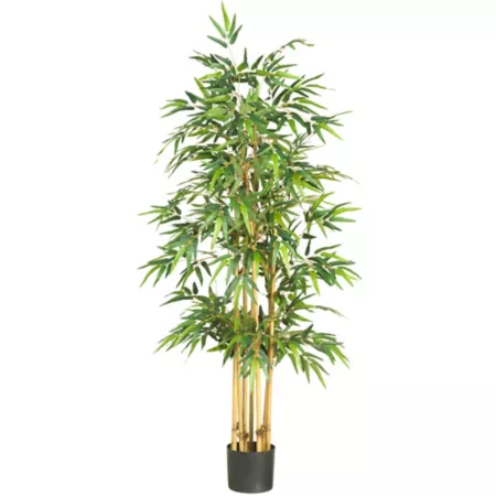 64" Nearly Natural Bamboo Silk Tree Artificial Plants & Flowers