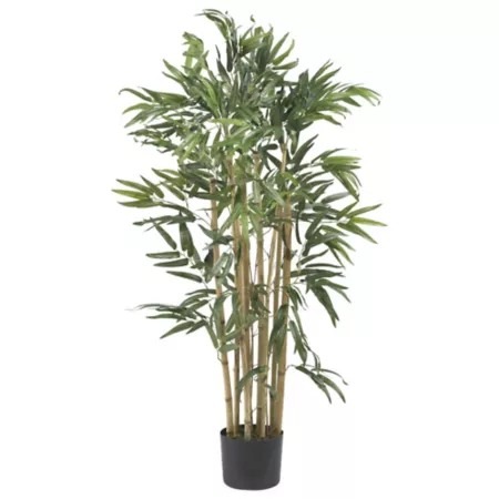 3 Foot Nearly Natural Multi-Bambusa Bamboo Silk Tree Artificial Plants & Flowers