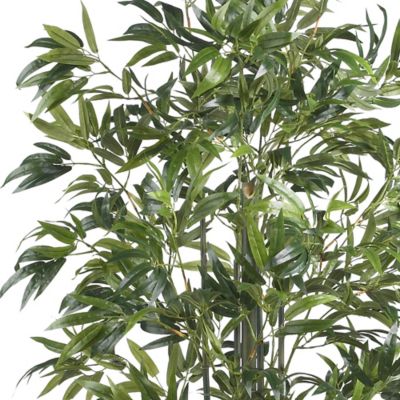 Image showing  6 ft. Silk Bamboo Tree with Green Trunks