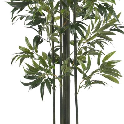 Image showing  6 ft. Silk Bamboo Tree with Green Trunks