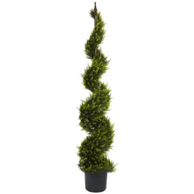 Nearly Natural 5 ft. Cypress Spiral Tree
