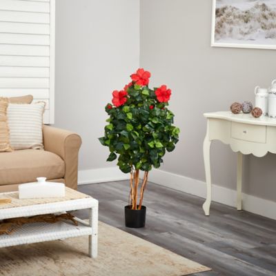 Image showing  4 ft. Artificial Hibiscus Tree