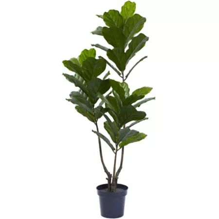 65" Nearly Natural Fiddle Leaf Tree UV Resistant Indoor/Outdoor Artificial Plants & Flowers