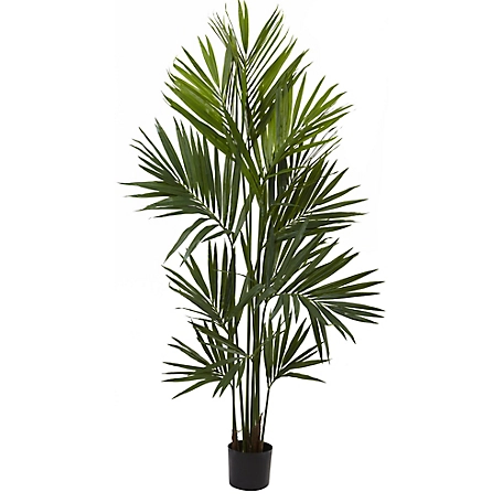 Nearly Natural 7 ft. Kentia Palm Silk Tree