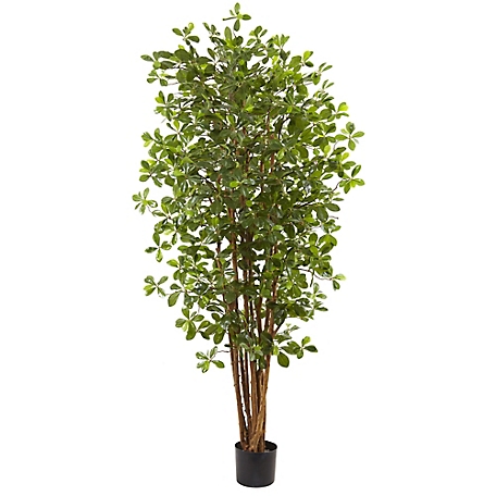Nearly Natural 6 ft. Black Olive Silk Tree