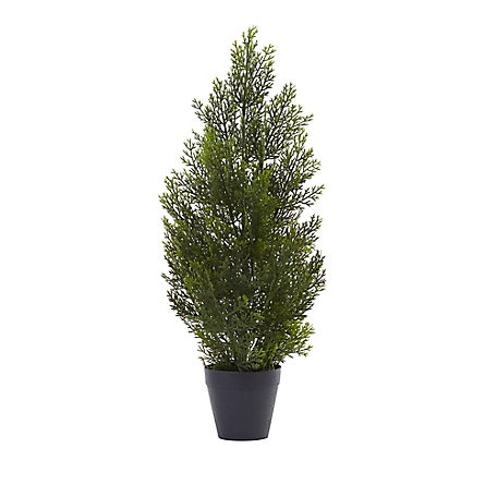 Nearly Natural 2 ft. Mini Cedar Pine Tree, Indoor/Outdoor