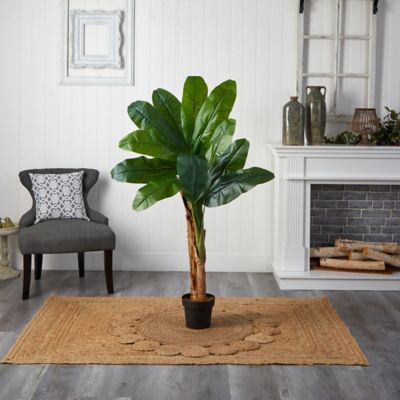 Image showing  4 ft. Artificial Double Stalk Banana Tree
