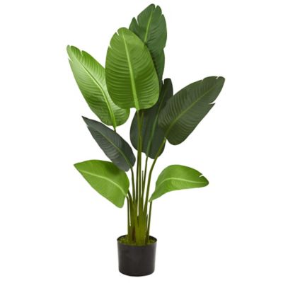 Nearly Natural 4 ft. Artificial Traveler's Palm Tree