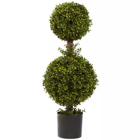 Almost natural 35 in Double boxwood topiary Artificial Plants & Flowers