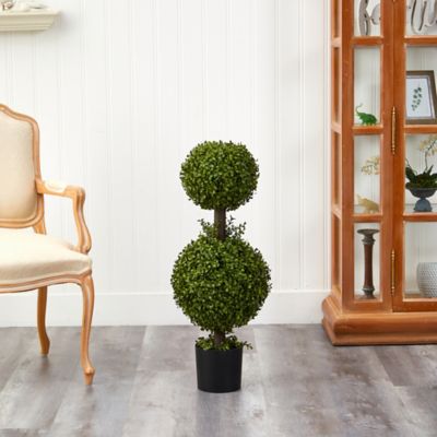 Image showing  35 in. Artificial Double Boxwood Topiary