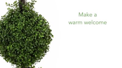 Image showing  35 in. Artificial Double Boxwood Topiary