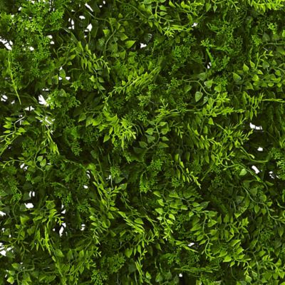 Image showing 1 th Nearly Natural 20 in. Artificial Indoor/Outdoor UV-Resistant Lush Mediterranean Fern Wall Panel