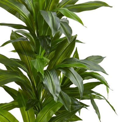 Image showing  4 ft. Artificial Dracaena Plant in Sand Colored Planter
