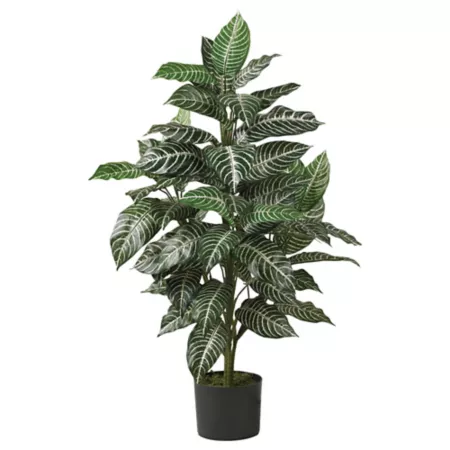 3 foot almost natural zebra silk plant Artificial Plants & Flowers