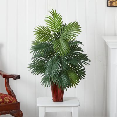 Image showing  32 in. Silk Areca Palm with Bamboo in Vase