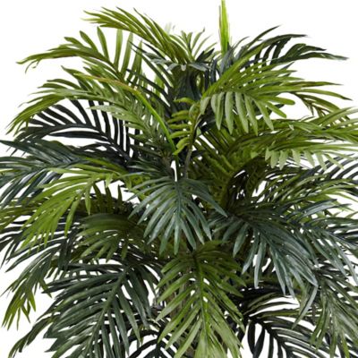 Image showing 1 th Nearly Natural 38 in. Silk Areca Palm Plant in Decorative Planter