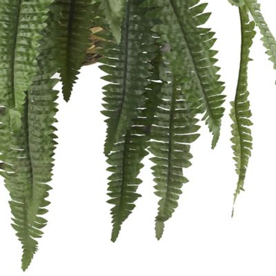Image showing  22 in. Artificial Large Boston Fern Hanging Basket