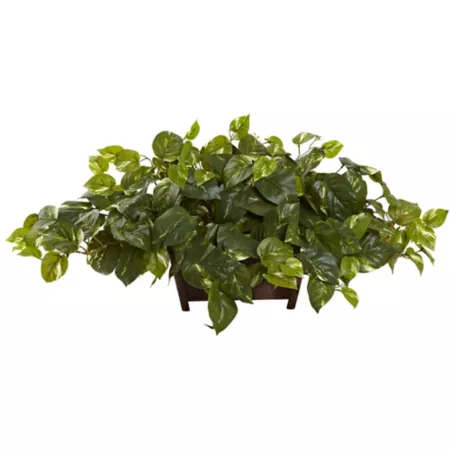 Nearly Natural 16" Rectangular Decorative Pothos Artificial Plants & Flowers