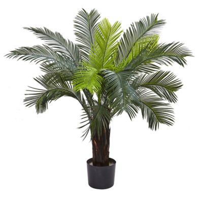 Nearly Natural 3 ft. Cycas Tree, UV Resistant, Indoor/Outdoor