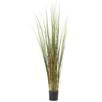 Nearly Natural 4 ft. Artificial Grass and Bamboo Plant