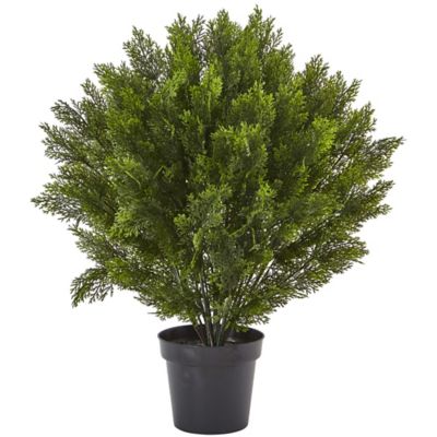Nearly Natural 3 ft. Artificial Indoor/Outdoor Cedar Bush