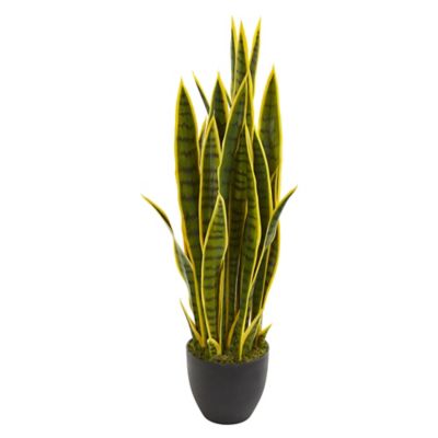 Nearly Natural 33 in. Artificial Sansevieria Plant