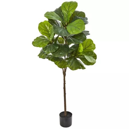 Nearly Natural 54" Artificial Fiddle Leaf Tree Artificial Plants & Flowers