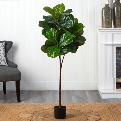 Image showing  54 in. Artificial Fiddle Leaf Tree