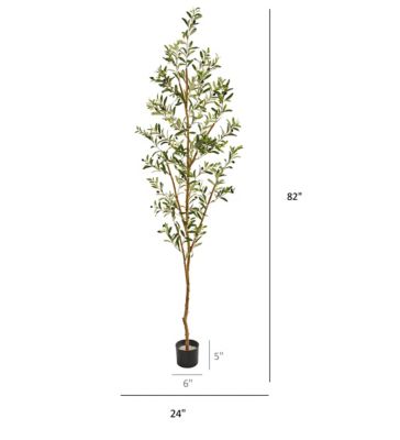 Image showing  82 in. Artificial Olive Tree