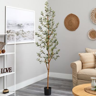 Image showing 6 th Nearly Natural 82 in. Artificial Olive Tree