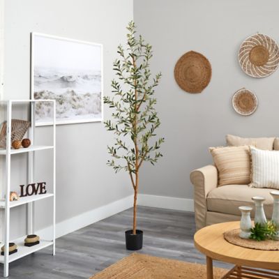 Image showing 7 th Nearly Natural 82 in. Artificial Olive Tree