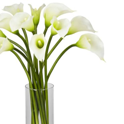 Image showing  Mini Calla Lily Silk Flower Arrangement