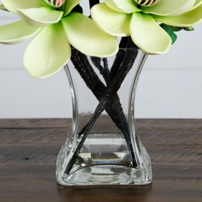 Image showing  15 in. Artificial Magnolia Arrangement in Vase