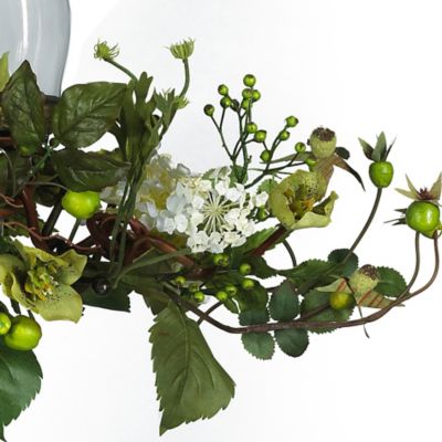 Image showing  6 in. Hydrangea Triple Candelabrum Centerpiece