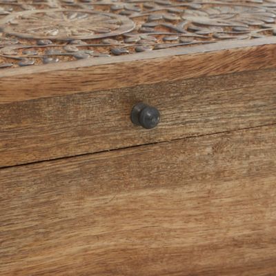 Image showing  Brown Mango Wood Rustic Box Set, Assorted, 3 pc.