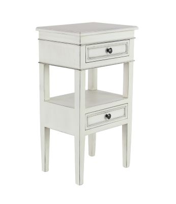 Image showing  Pine Traditional Accent Table, White