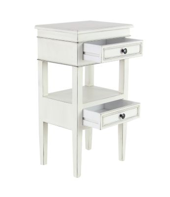 Image showing  Pine Traditional Accent Table, White