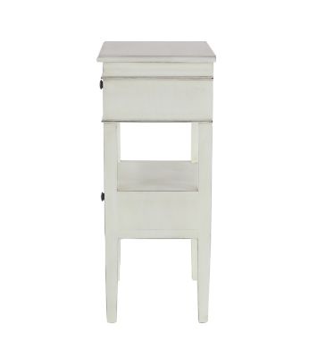 Image showing  Pine Traditional Accent Table, White