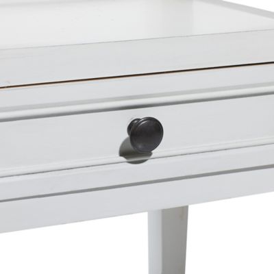 Image showing  Pine Traditional Accent Table, White
